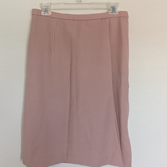 Pendleton Womens Pencil Skirt Pink Sz 12 Petite 100% Wool Office Career Classic - Picture 1 of 9
